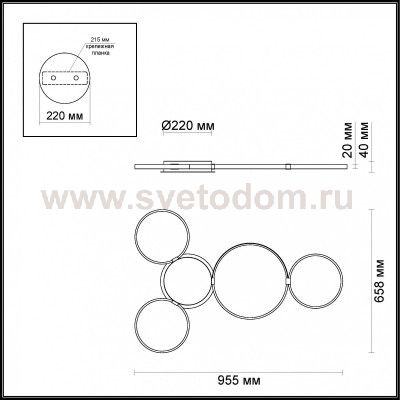 Люстра потолочная Odeon light bs001044728-1 OLIMPO
