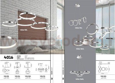 Люстра Odeon light 4016/36AL OLIMPO