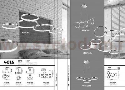 Люстра потолочная Odeon light 4016/36CL OLIMPO