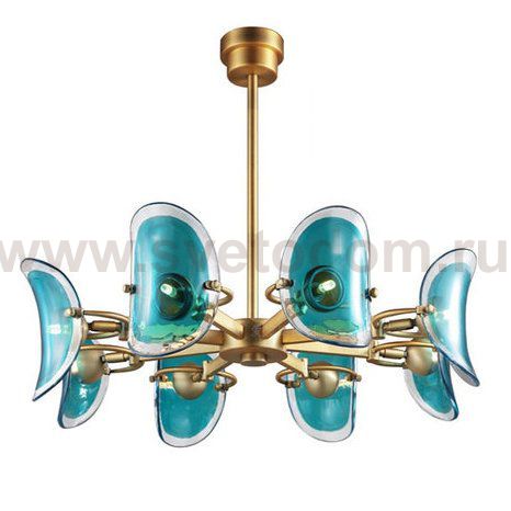 Люстра Lily Turquoise Glass circle Loft Concept 40.1605