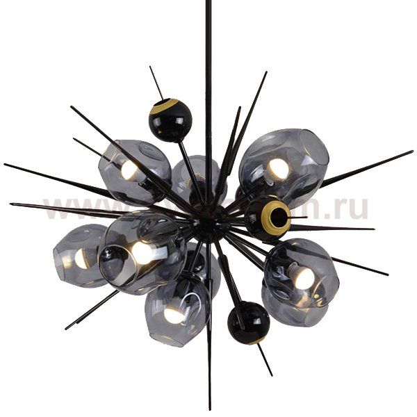 Люстра Boom Bubble Black 10 плафонов Loft Concept 40.1612