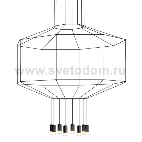 Vibia Wireflow 0299 Octagonal Square Pendan Light Loft Concept 40.1634