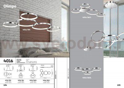 Люстра Odeon light 4016/36L OLIMPO