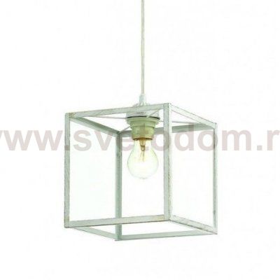 Подвесной светильник Loft Industrial Ortogonal Pendant Cube White Loft Concept 40.1688.СH.20.RU