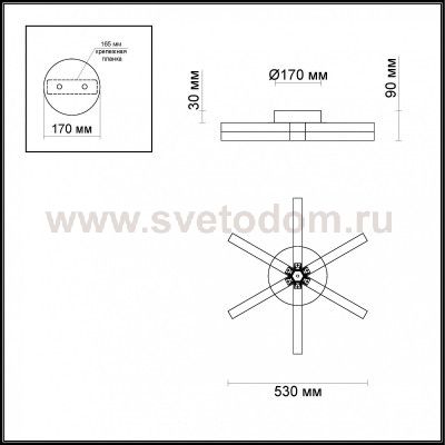Люстра потолочная Odeon light 4017/35CL VEIRA