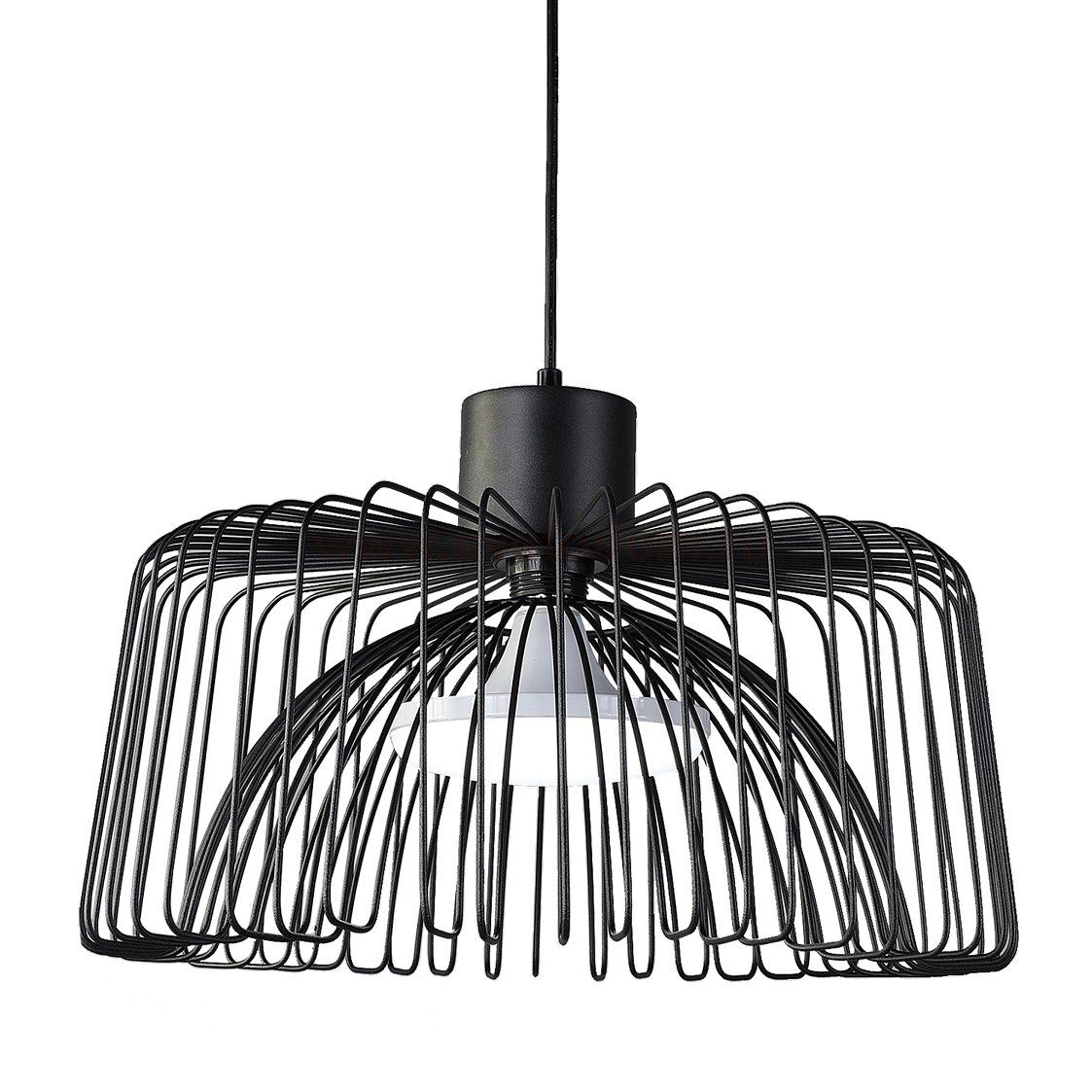 Подвесной светильник Cage Wire Color Pendant Black Loft Concept 40.1704