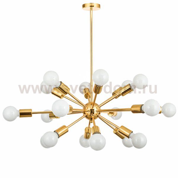 Люстра Sputnik Gold Chandelier 18 Loft Concept 40.1706