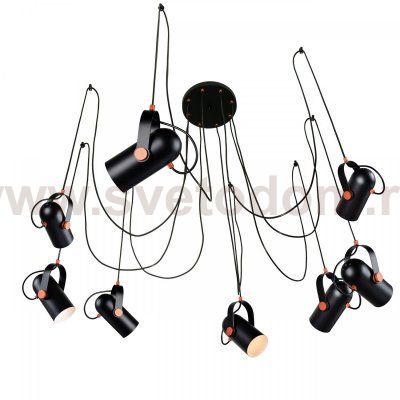 Подвесной светильник Tube Pendant Black Loft Concept 40.1711.СH.20.RU
