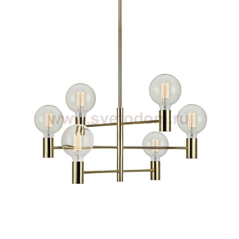 Люстра Helix Chandelier Gold Loft Concept 40.1761