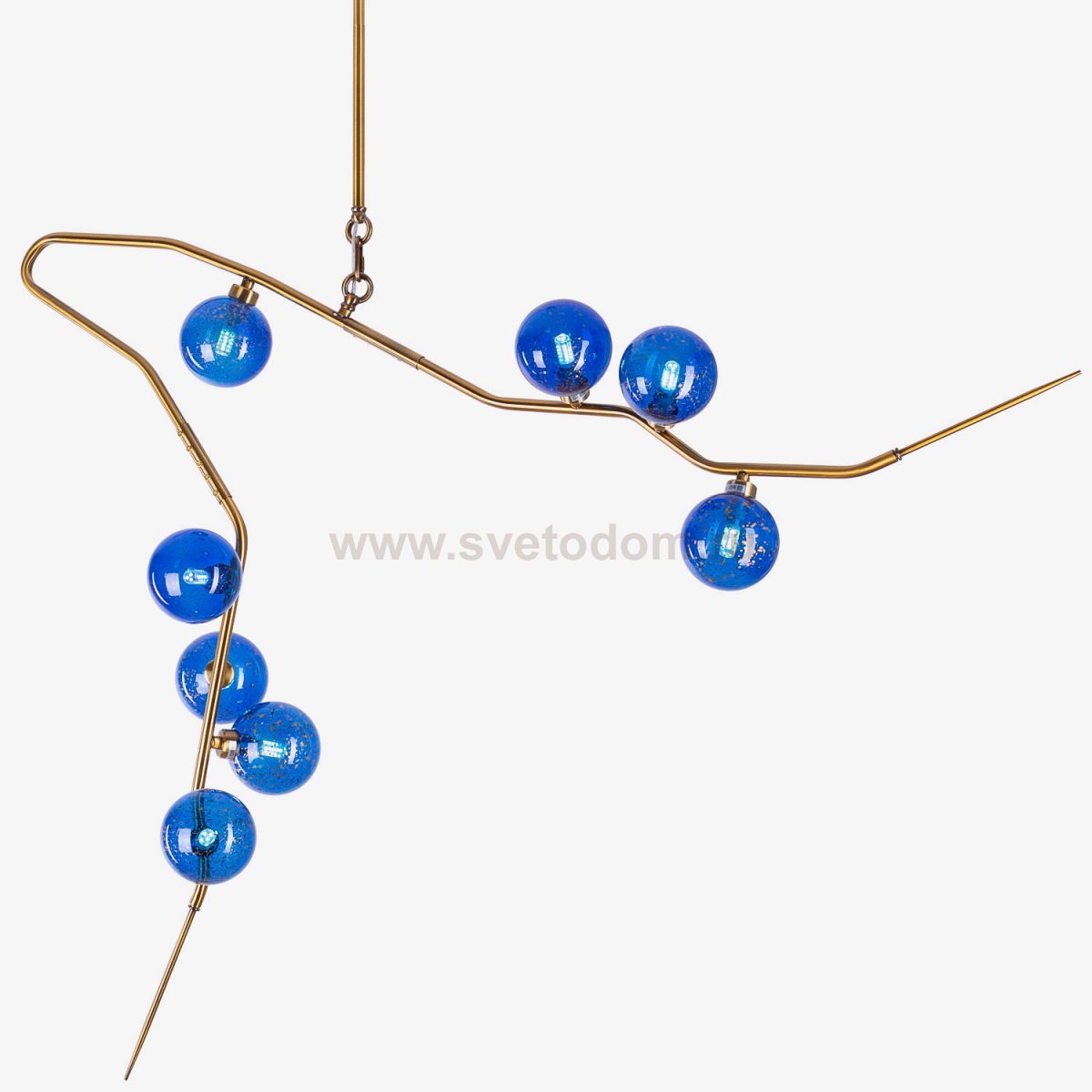 Люстра 8-GLOBE CHERRYBOMB CHANDELIER blue Loft Concept 40.1832-0