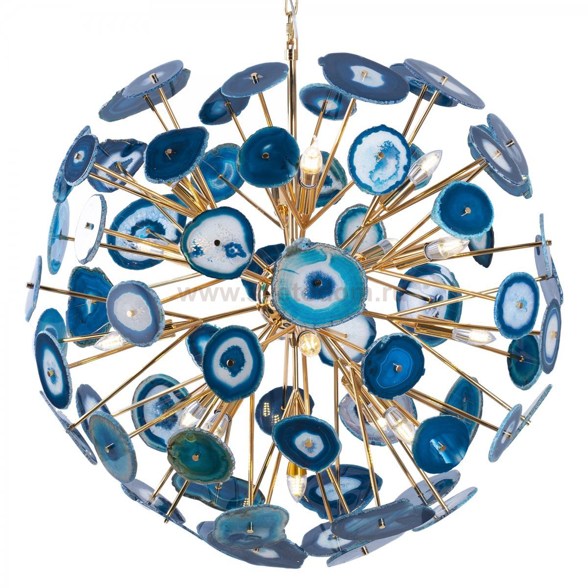 Люстра BRANQUINHO CHANDELIER AGATE blue Loft Concept 40.1887