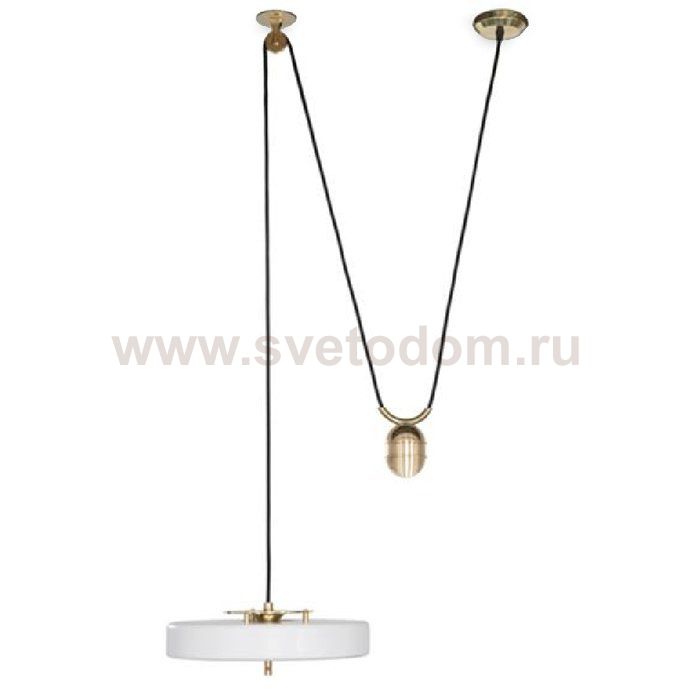Светильник белый BERT FRANK REVOLVE RISE FALL PENDANT Loft Concept 40.1963-0