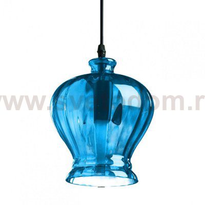 Подвесной светильник Geometry Glass Blue Bell Pendant Loft Concept 40.1969