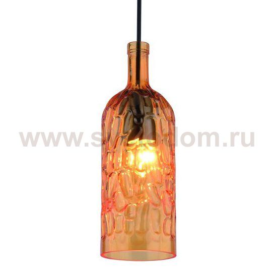 Подвесной светильник Geometry Glass Amber Bottle Pendant Loft Concept 40.1971