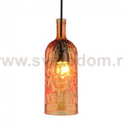 Подвесной светильник Geometry Glass Amber Bottle Pendant Loft Concept 40.1971