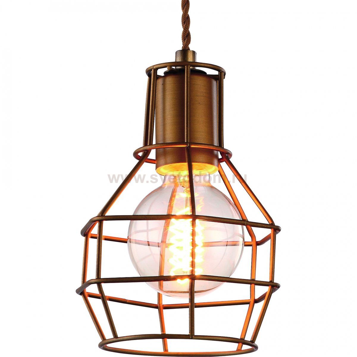 Подвесной светильник Loft Wire Cage Pendant Brown Loft Concept 40.1976