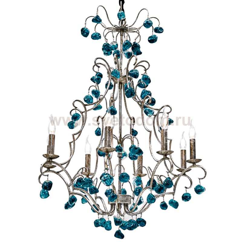 Люстра Crystal Blue Cupertino Chandelier Loft Concept 40.1995-1