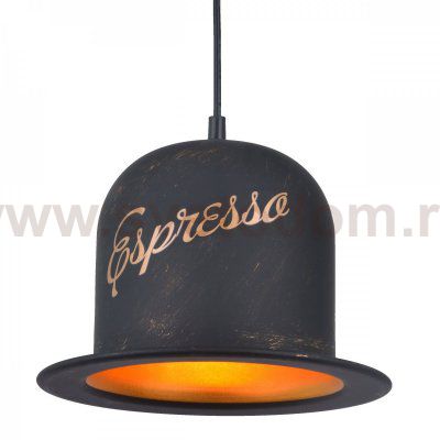 Подвесной светильник Pendant Lamp vintage Banker Bowler Hat ESPRESSO II Loft Concept 40.2004