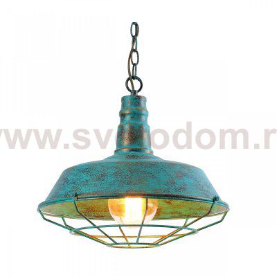 Подвесной светильник DARK CAGE PENDANT turquoise vintage I Loft Concept 40.2005