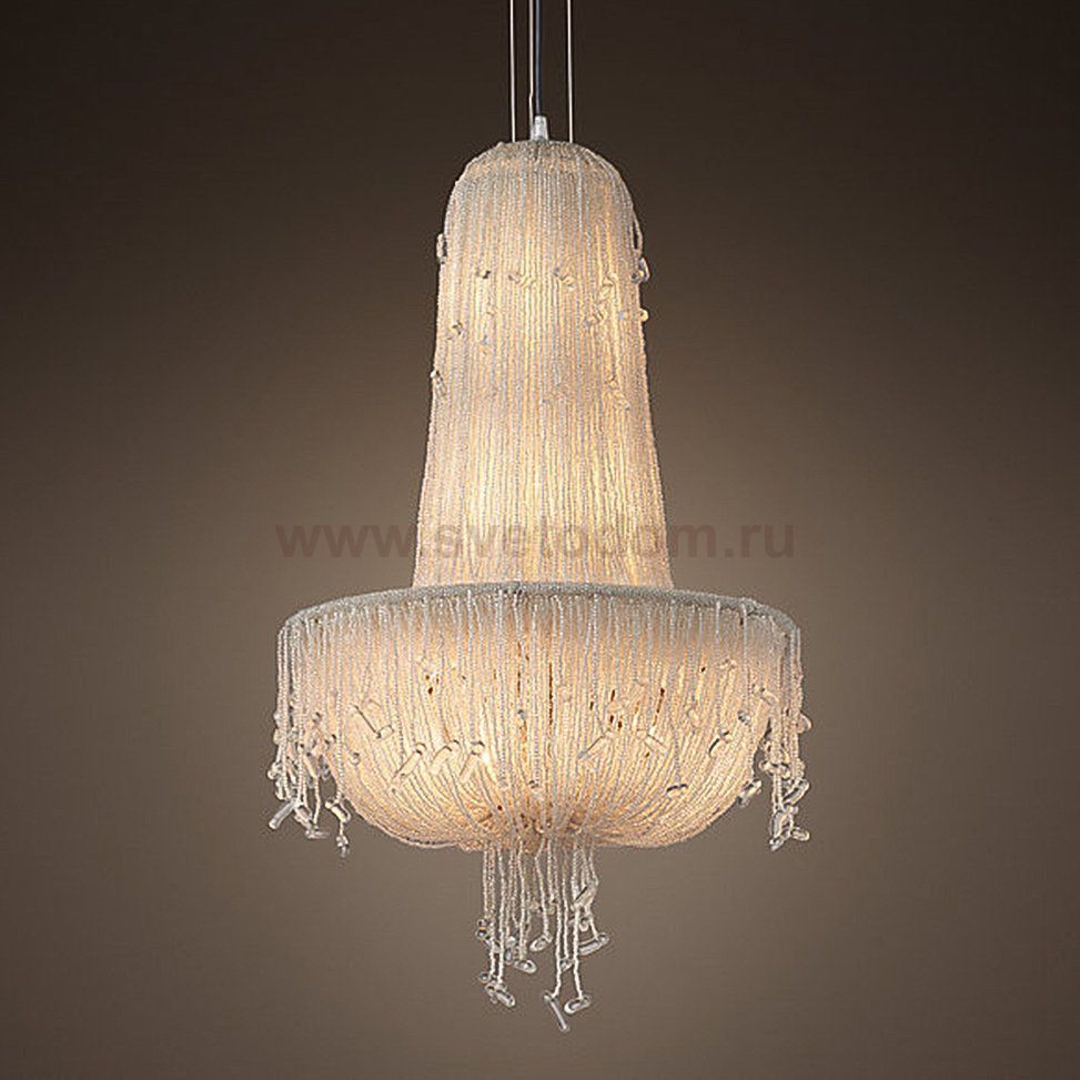 Люстра RH 1930S FRENCH CRYSTAL BEADED Chandelier Loft Concept 40.2055