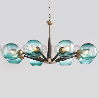 Люстра Thalia chandelier Blue glass Loft Concept 40.2085-0