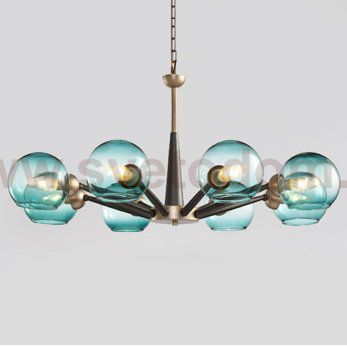 Люстра Thalia chandelier Blue glass Loft Concept 40.2085-0