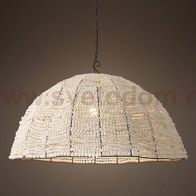Люстра RH Clay Bead Dome Pendant White 40 Loft Concept 40.2089