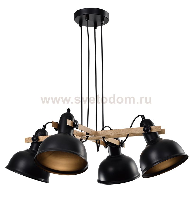 Светильник подвесной (подвес) Rivoli Nathalie 4021-214 4 х Е27 40 Вт лофт - кантри