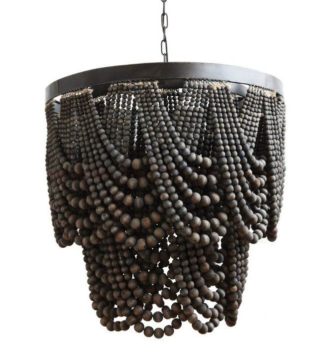 Аня Мартынова Diy chandelier, Beaded chandelier, Wooden bead chandelier
