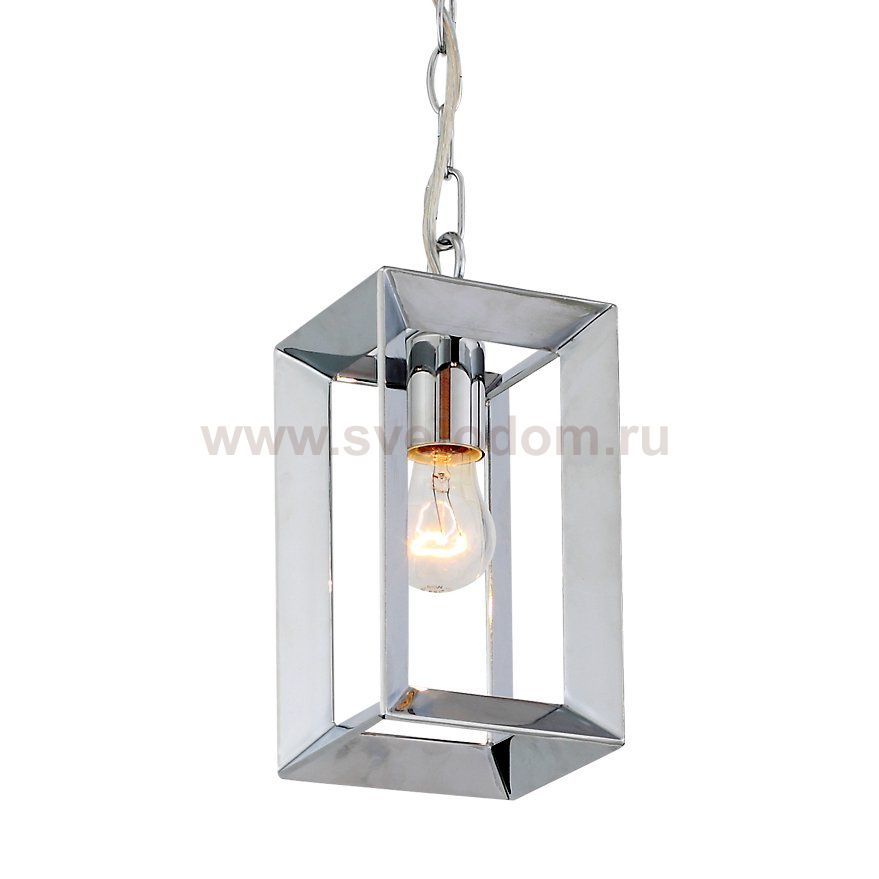 Подвесной светильник Rectangle Chrome Pendant Lamp 1 Loft Concept 40.2158