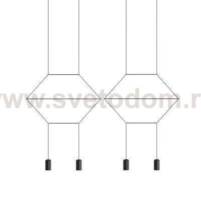 Подвесной светильник Vibia Wireflow Lineal Pendant Light 4 Loft Concept 40.2172
