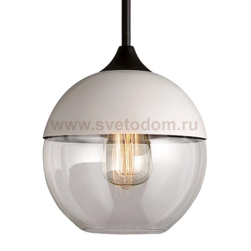 Подвесной светильник Hanglamp zwart glas White III Loft Concept 40.2210