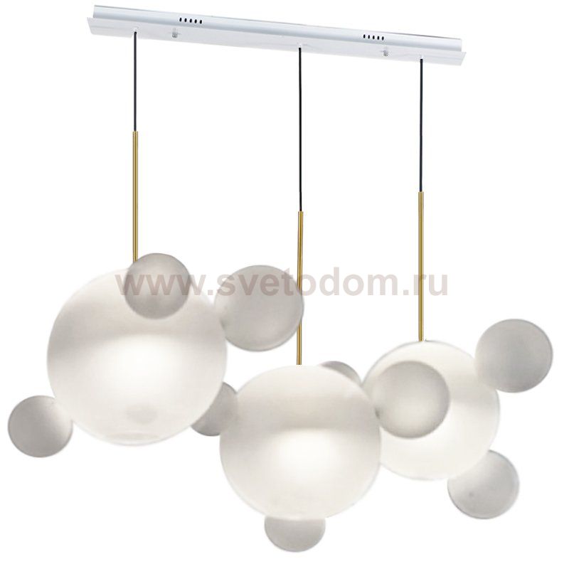 Светильник LED design BUBBLE LAMP rectangle 14 white glass rectangle Loft Concept 40.2215-0