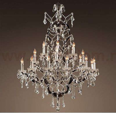 Люстра 19TH C. ROCOCO IRON & CLEAR CRYSTAL 25 Loft Concept 40.2219