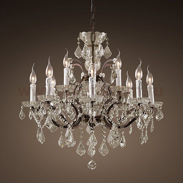 Люстра 19TH C. ROCOCO IRON & CLEAR CRYSTAL 12 Loft Concept 40.2221