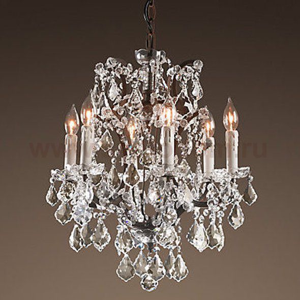 Люстра 19TH C. ROCOCO IRON & CLEAR CRYSTAL 6 Loft Concept 40.2222