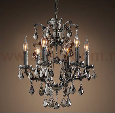 Люстра 19TH C. ROCOCO IRON & Smok CRYSTAL 6 Loft Concept 40.2228