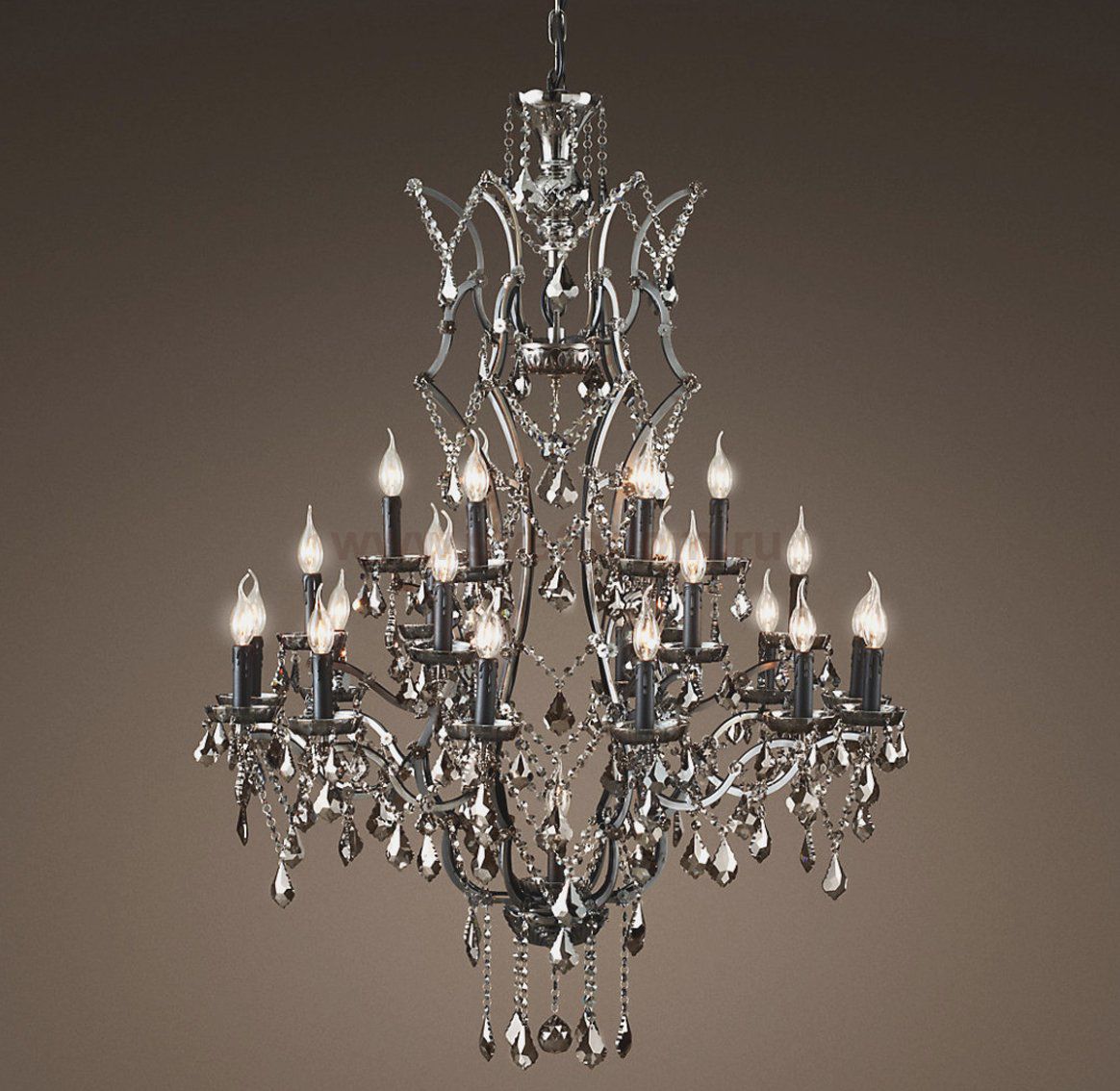 Люстра 19TH C. ROCOCO IRON & Smok CRYSTAL 25 Loft Concept 40.2231