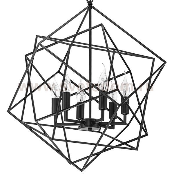 Люстра CUBIST Chandelier Black Loft Concept 40.2256