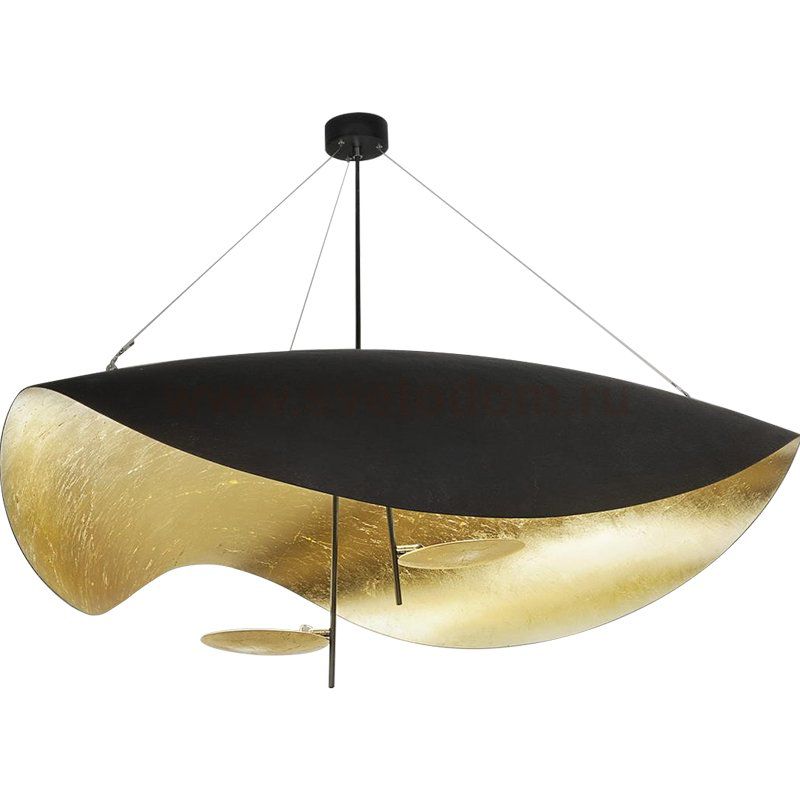 Подвесной светильник CATELLANI & SMITH LEDERAM MANTA S2 PENDANT Black + Gold Loft Concept 40.2288-0