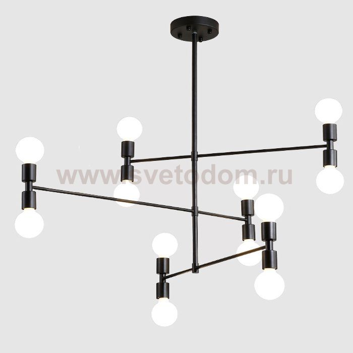 Подвесной светильник Атомиум Черный Loft Concept 40.2308