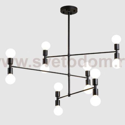 Подвесной светильник Атомиум Черный Loft Concept 40.2308