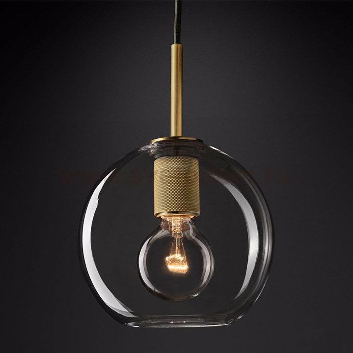 Подвесной светильник RH Utilitaire Globe Pendant Brass Loft Concept 40.2333