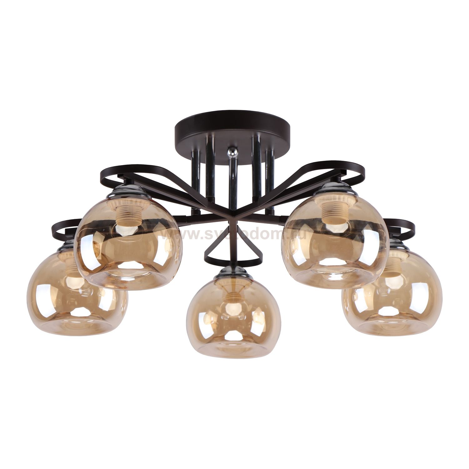 Потолочный светильник 40236/5CR+BR AMB Экономсвет