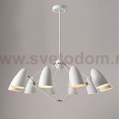 Люстра JLYLITE 10-Light Sputnik Chandelier White Loft Concept 40.2376