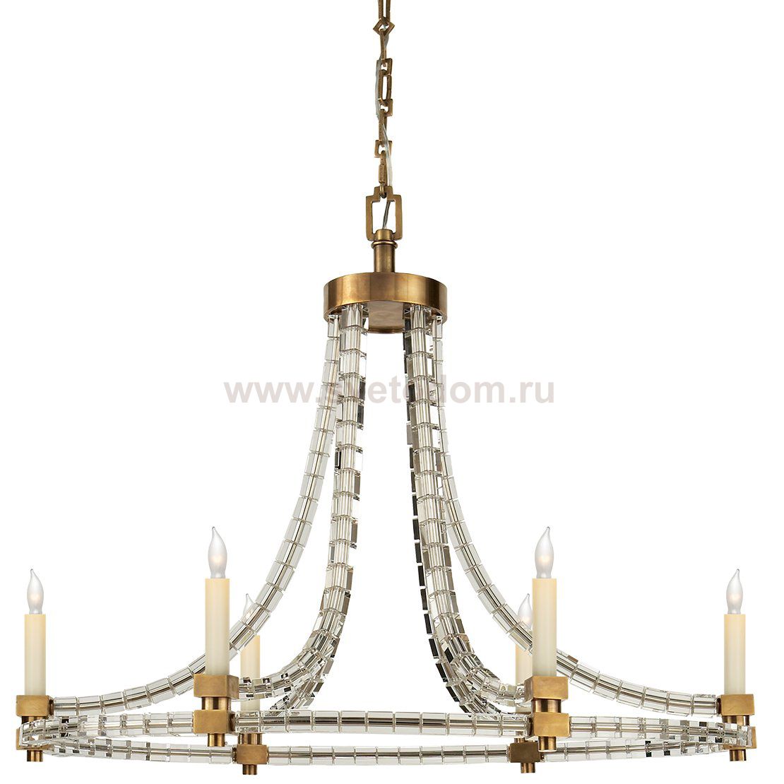 Люстра Crystal Cube Oval Flatline Chandelier Loft Concept 40.2387