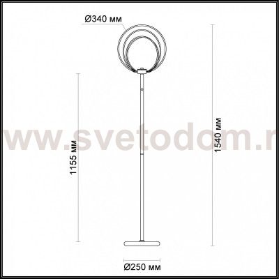 Торшер Odeon light 4024/63FL ALFI