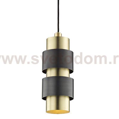 Подвесной светильник Hudson Valley 9422-AOB Cyrus 2 Light Pendant In Aged Old Bronze Loft Concept 40.2437