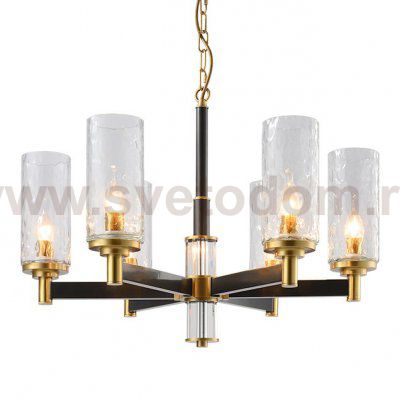 Люстра LIAISON TWO-TIER black and brass Chandelier 6 Loft Concept 40.2453-0