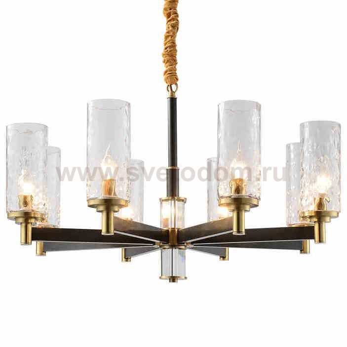 Люстра LIAISON ONE-TIER black and brass Chandelier 8 Loft Concept 40.2454-0